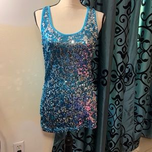 Sequin Tank Top